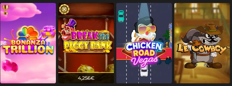 Jeux disponibles sur EXTRA CASINO

