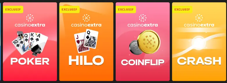 Jouer sur mobile EXTRA CASINO
