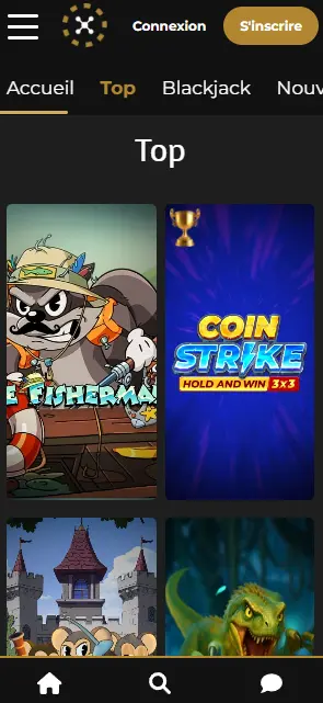 Application vs navigateur EXTRA CASINO
