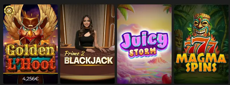 Options de mise EXTRA CASINO
